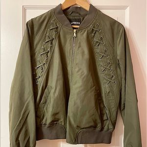 CLOSEOUT PRICE DROP Express great condition bomber jacket, Med